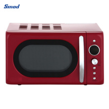 Smad OEM 20L 700W Digital Turntable Retro Microwave Oven with LED Display